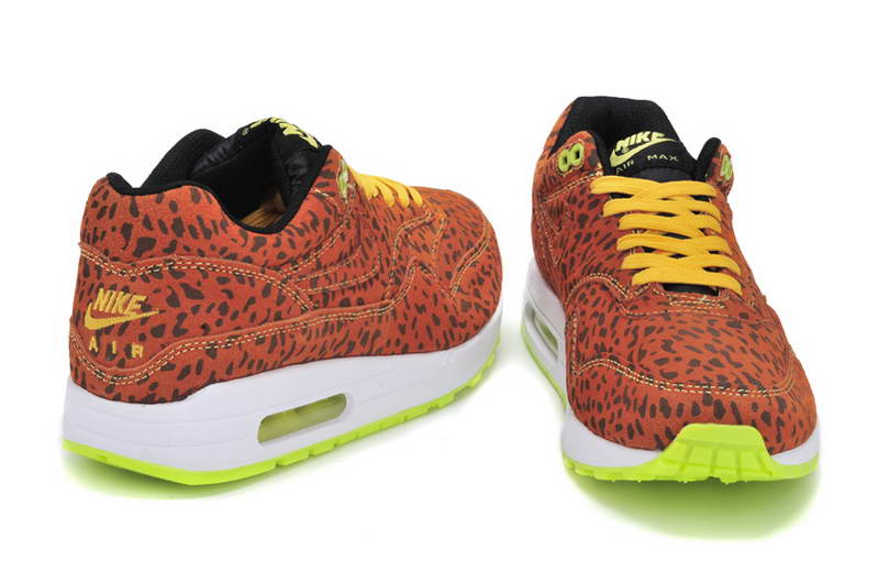 Nike Air Max 1 87 fourrure Chaussures Hommes Brown Leopard (2)